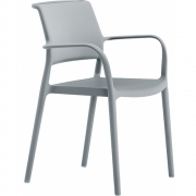 Pedrali - Ara 315 Armlehnstuhl Hellgrau