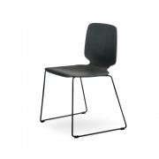 Pedrali - Babila 2720 Kufenstuhl Schwarz