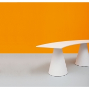 Pedrali - Ikon Bank Weiß | Gebogen