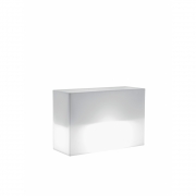 Pedrali - KADO Pot Beleuchtung für Weißes Pflanzengefäß 