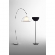 Pedrali - L002T Stehleuchte Rot Transparent | Schwarz