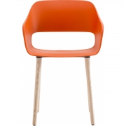 Pedrali - Babila 2755 Armlehnstuhl Holz Orange | Esche gebleicht