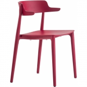 Pedrali - Nemea 2825 Armlehnstuhl Esche Rot