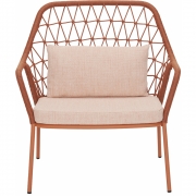 Pedrali - Panarea 3679 Lounge Sessel Rosa (Gestell: Terrakotta TEE)