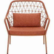 Pedrali - Panarea 3679 Lounge Sessel Terrakotta (Gestell: Terrakotta TEE)