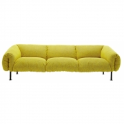 Zanotta - ZA:ZA Sofa 280 Gelb (Testura 32615) / Schwarz