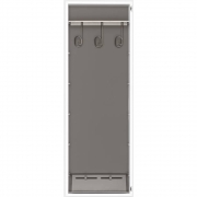 Kristalia - Coat BoxOne Wandgarderobe Weiß / Tür Spiegel 