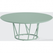 Fast - Wild Outdoor niedriger Tisch rund Weiß