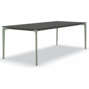 Fast - AllSize Tisch mit Platte aus gesprenkeltem Aluminium, anthrazit 