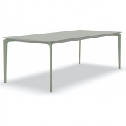 Fast - AllSize Tisch mit Platte aus gesprenkeltem Aluminium, grau 