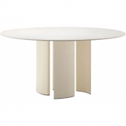 Fast - Naca Tisch Ø146 cm mit Platte aus Feinsteinzeug 