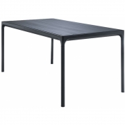 Houe -  Four Outdoor Tisch Alu Schwarz | 90 x 160 cm