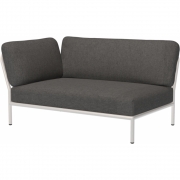 Houe - Level Lounge Sofa-Element Links Muted White Dark Grey (Basic)