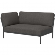 Houe - Level Lounge Sofa-Element Links Dunkelgrau Dark Grey (Basic)