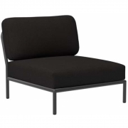 Houe - Level Mittelelement / Sessel Dunkelgrau Char (Heritage)