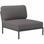 Houe - Level Mittelelement / Sessel Dunkelgrau 