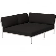 Houe - Level Lounge Cozy Sofa-Element Links Muted White Char (Heritage)