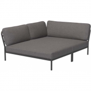Houe - Level Lounge Cozy Sofa-Element Links Dunkelgrau 