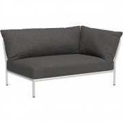 Houe - Level 2 Lounge Sofa-Element Rechts Muted White Dark Grey (Basic)