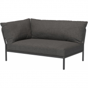 Houe - Level 2 Lounge Sofa-Element Links Dunkelgrau Dark Grey (Basic)