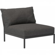 Houe - Level 2 Mittelelement / Lounge Sessel Dunkelgrau Dark Grey (Basic)