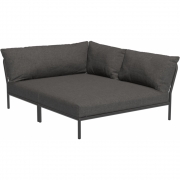 Houe - Level 2 Lounge Cozy Sofa-Element Rechts Dunkelgrau Dark Grey (Basic)