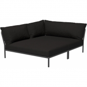 Houe - Level 2 Lounge Cozy Sofa-Element Links Dunkelgrau Char (Heritage)