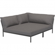 Houe - Level 2 Lounge Cozy Sofa-Element Links Dunkelgrau 