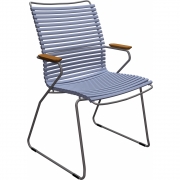 Houe - Click Armlehnenstuhl hoher Rücken Taubenblau