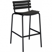 Houe - ReCLIPS Barhocker mit Rückenlehne Schwarz