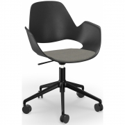 Houe - Falk Drehsessel mit Rollen Hellgrau (Connect)