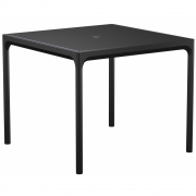 Houe - Four Outdoor Tisch 90x90 mit Sonnenschirmloch Schwarz