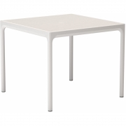 Houe - Four Outdoor Tisch 90x90 mit Sonnenschirmloch Muted White