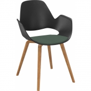 Houe - Falk Sessel Eiche Dunkelgrün (Cura)