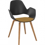 Houe - Falk Sessel Eiche Dunklgelb (Cura)