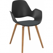 Houe - Falk Sessel Eiche Dunkelgrau (Cura)