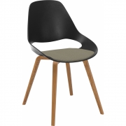 Houe - Falk Stuhl Eiche Dunkelbeige (Cura)