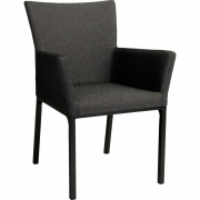 Stern - Artus Sessel Aluminium schwarz matt 