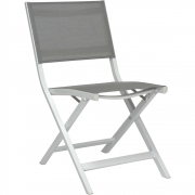 Stern - Nils Balkonklappstuhl Aluminium Weiß / Silber