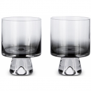 Tom Dixon - Tank Low Ball Glas (2 Stk.) Schwarz