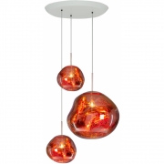 Tom Dixon - Melt Trio LED Pendelleuchtensystem Kupfer