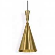 Tom Dixon - Beat Tall LED Pendelleuchte Messing Gebürstet