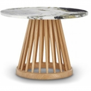 Tom Dixon - Fan Tisch Ø60 cm, Eiche natur 