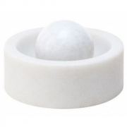 Tom Dixon - Stone Kugelmörser für Gewürze Weiß 