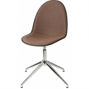 Mater - Eternity Drehstuhl Gestell poliert mit Vollpolsterung 