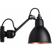 DCW - Lampe Gras N°304 Wandleuchte - Gestell Schwarz 