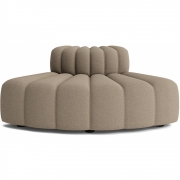 Norr11 - Studio Sofa Element Curve Outdoor Coconut (Sunbrella Savane)