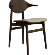 Norr11 - Bufala Stuhl mit Sitzpolsterung Dunkel geräuchert | Barnum Col 3