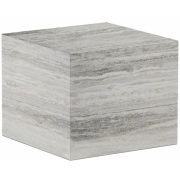 Norr11 - Cubism Couchtisch S Travertin Silber