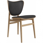 Norr11 - Elephant Stuhl mit Frontpolsterung Natur | Anthrazit 21003